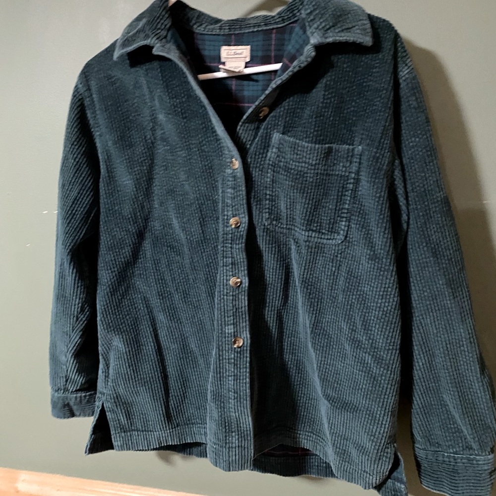 LL Bean Corduroy Button Up